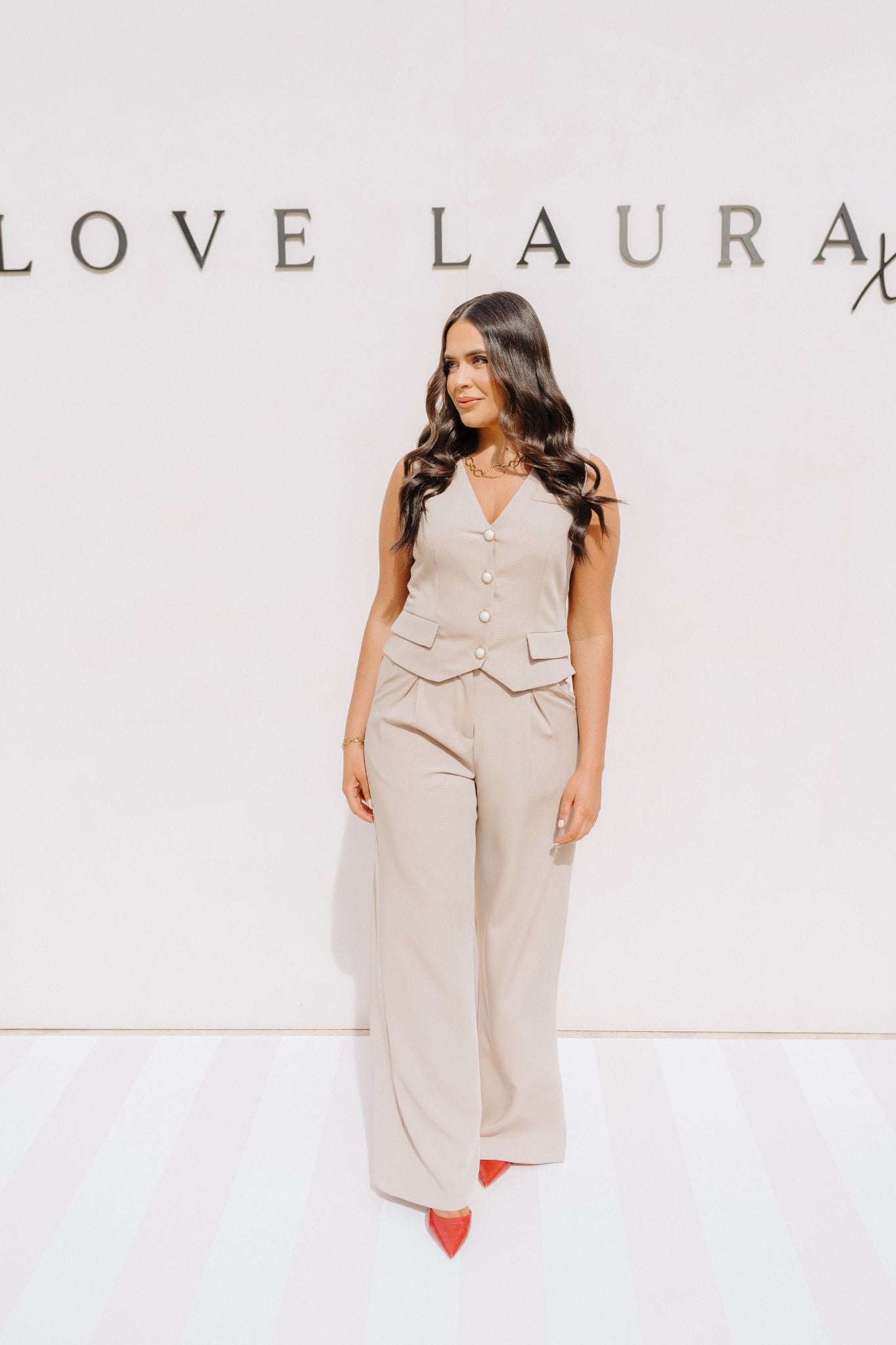 Love Laura Forever Trouser In Neutral