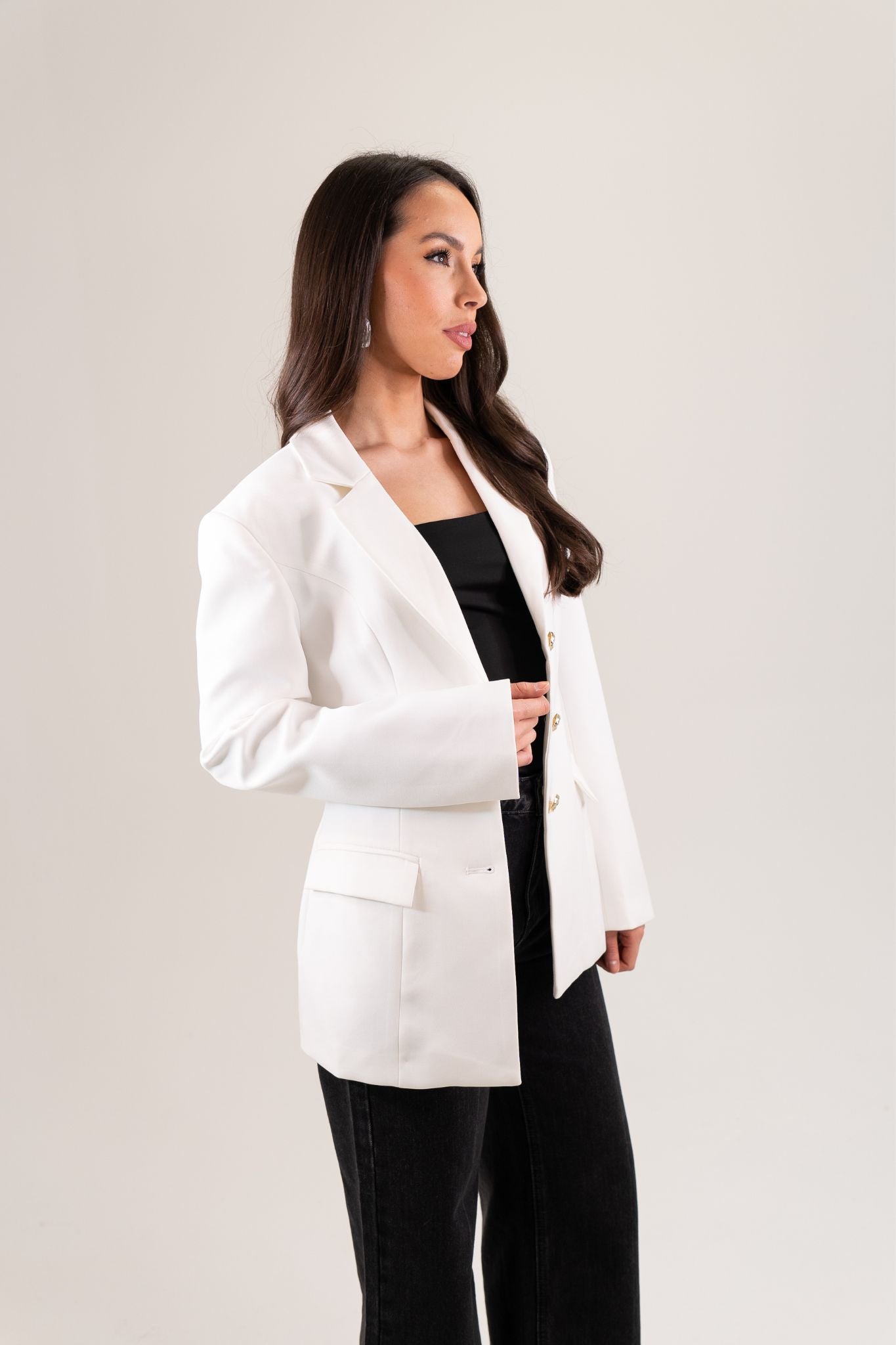 Kate Blazer In White