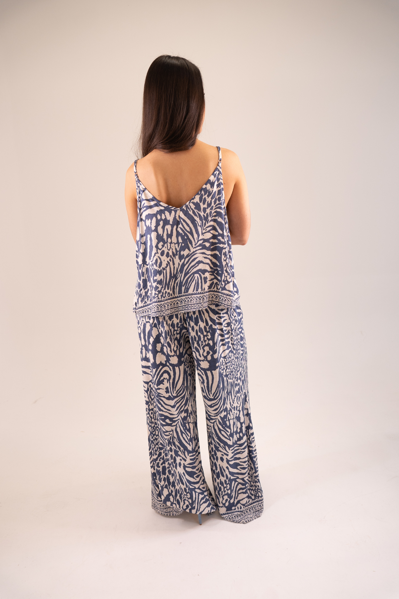 Becca Zebra Print Cami In Blue