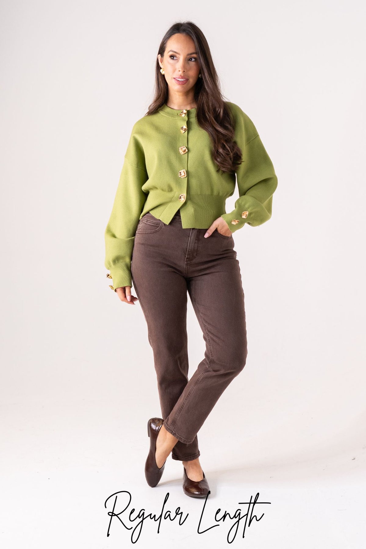 Love Laura Mom Jeans In Chocolate