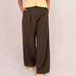 Willow Wide Leg Trousers In Khaki