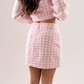Daisy Gingham Skirt In Pink