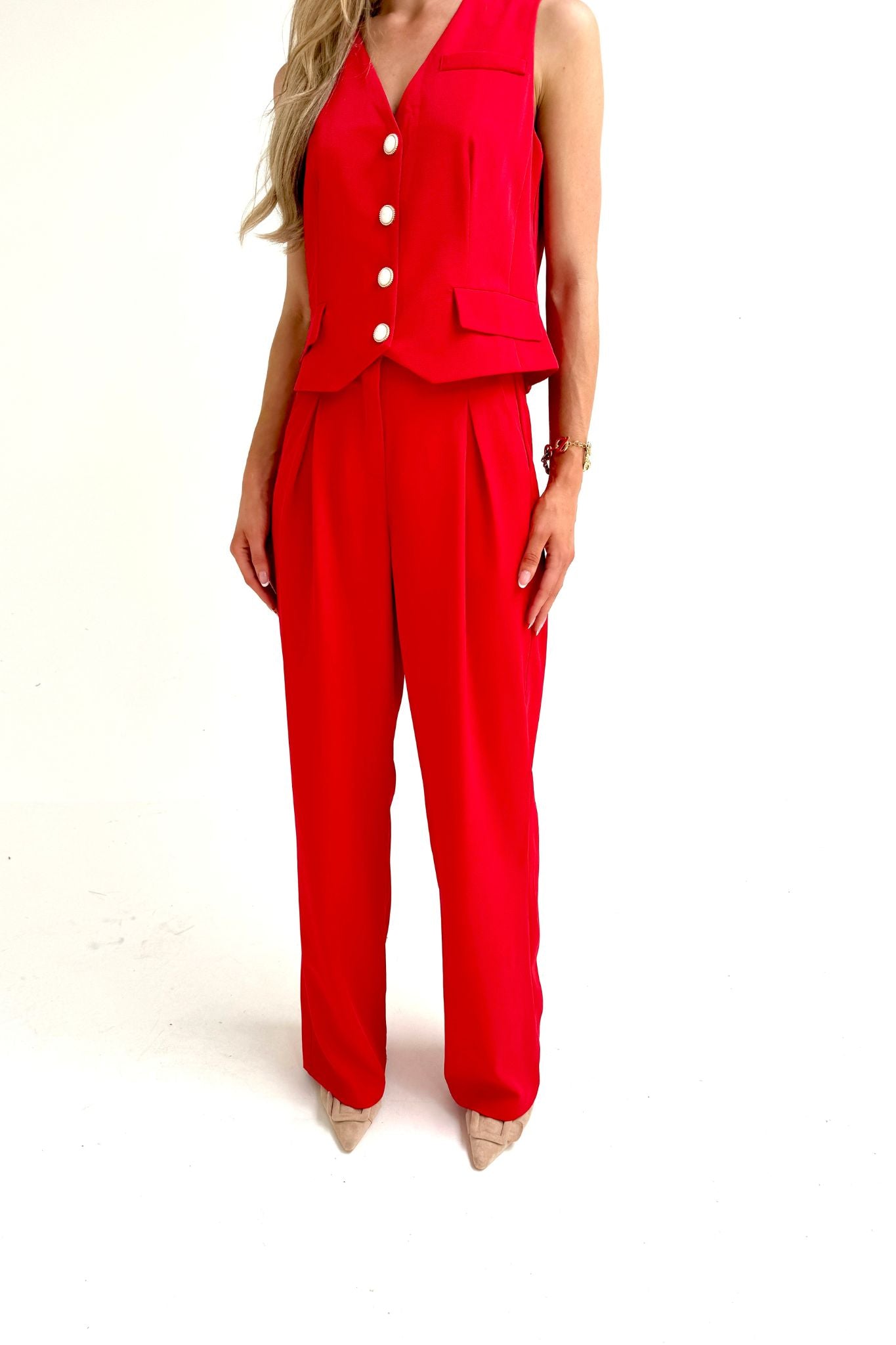 Love Laura Forever Trouser In Red