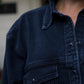 Love Laura Denim Shacket In Black Wash