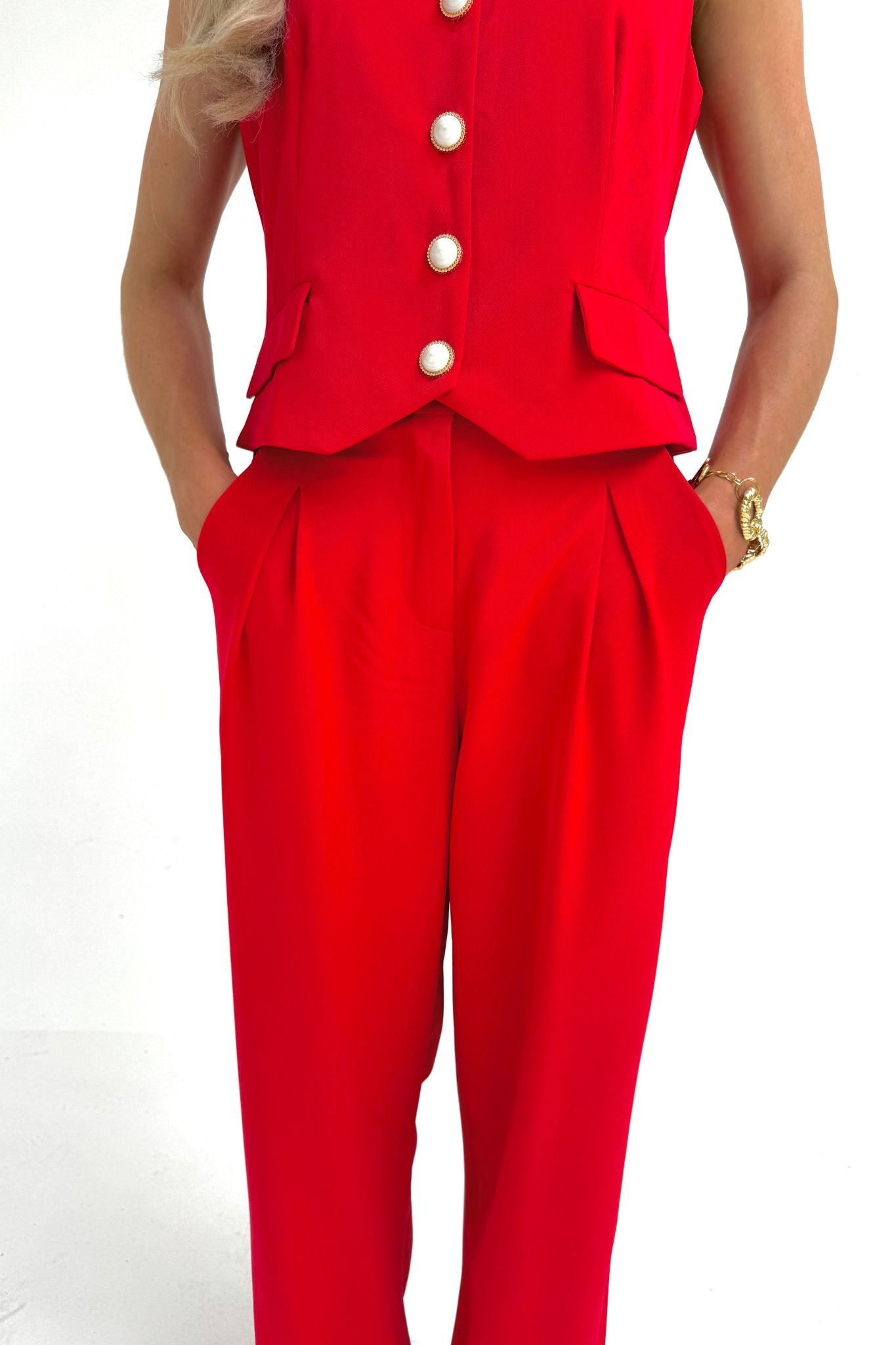 Love Laura Forever Trouser In Red