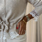 Cathy Drawstring Cardigan In Neutral