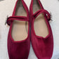 Faith Buckle Flats In Red