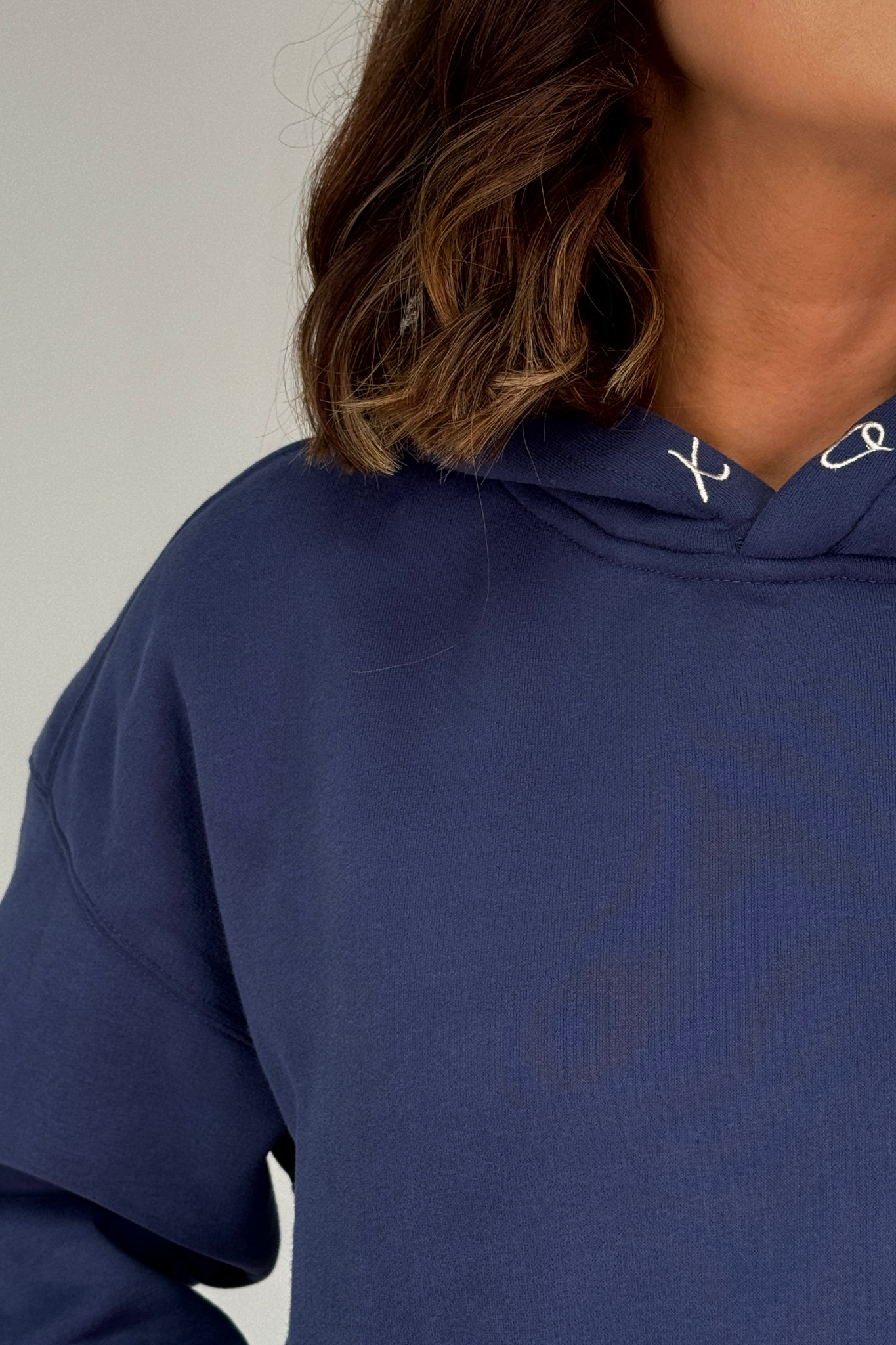 Love Laura Pullover Hoodie In Navy