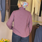 Daisy Check Shirt In Red Mix
