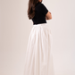 Elsa Pleated Maxi Skirt In White
