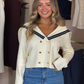 Holly Statement Collar Jacket In Cream