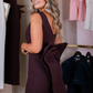 Love Laura Statement Bow Dress In Mulberry