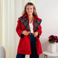 Love Laura Trench Coat With Scarf In Red