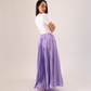 Leah Pleated Maxi Skirt In Lilac