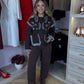 Kendra Fringed Jacket In Chocolate