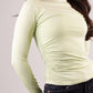 Erica Long Sleeve Top In Pale Green