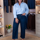 Love Laura Carrot Barrell Jeans In Dark Wash