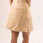 Becca Cargo Skirt In Neutral
