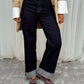 Love Laura Turn Up Jeans In Dark Wash