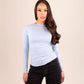 Erica Long Sleeve Top In Sky Blue