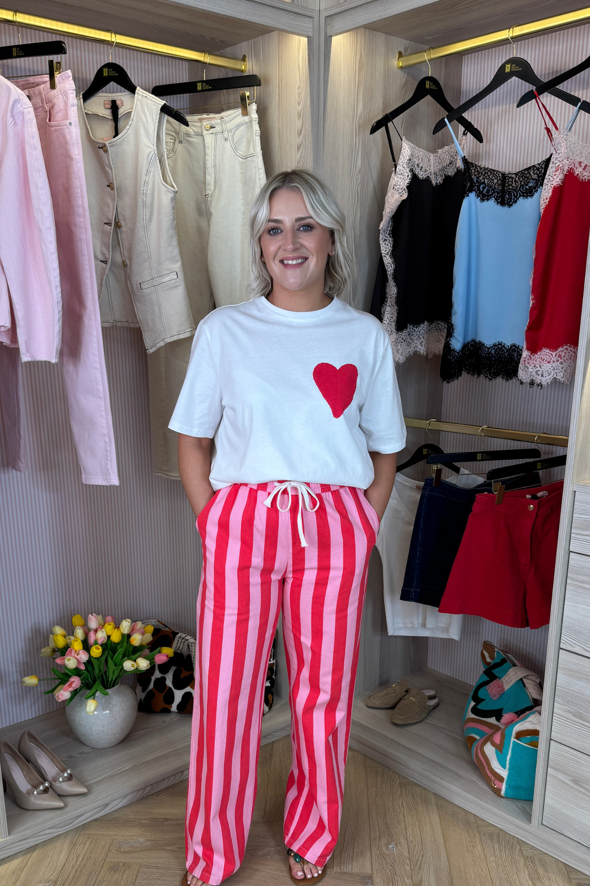 Megan Slogan T-Shirt In White