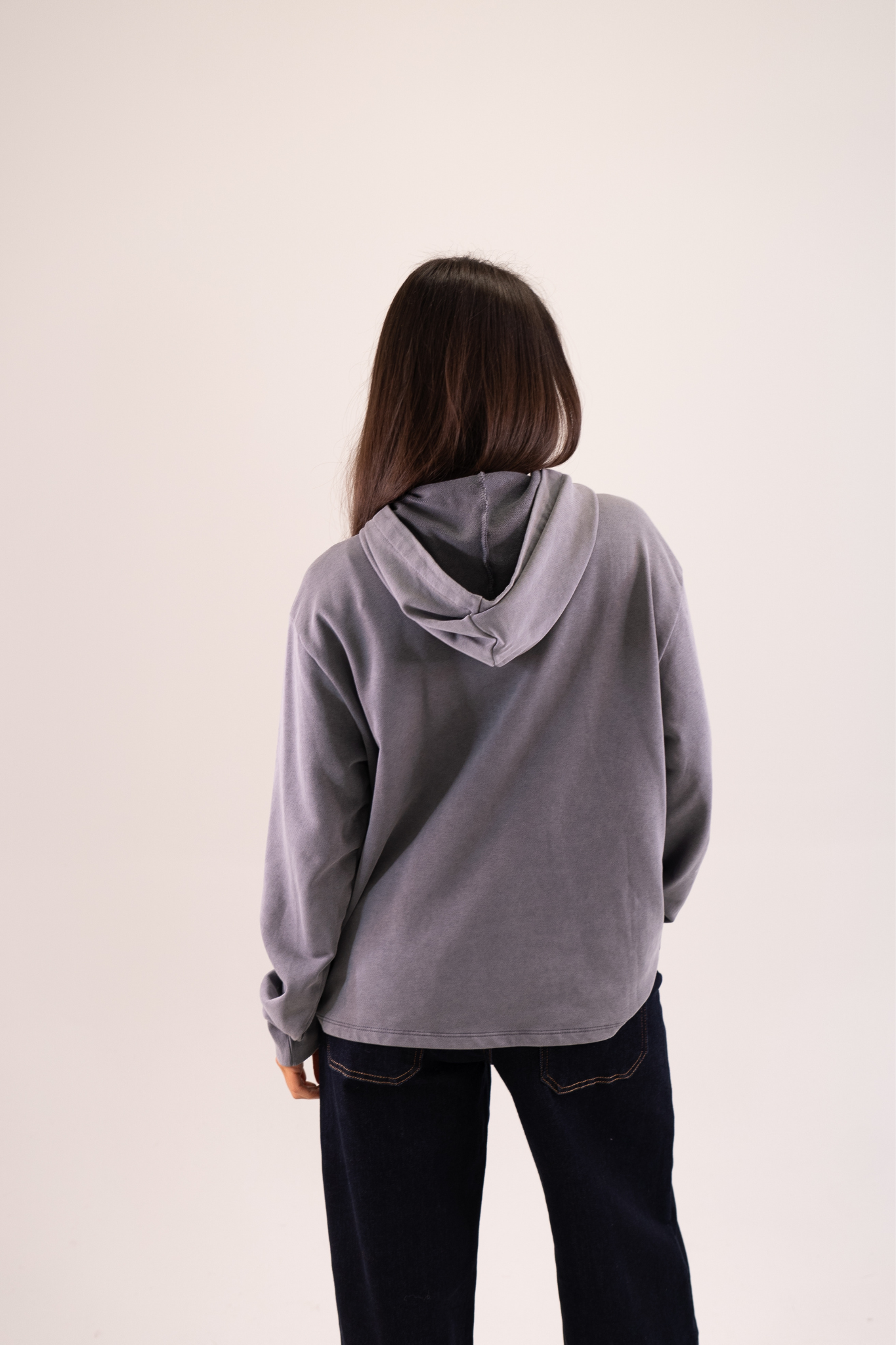Taylor Half Zip Hoodie In Grey
