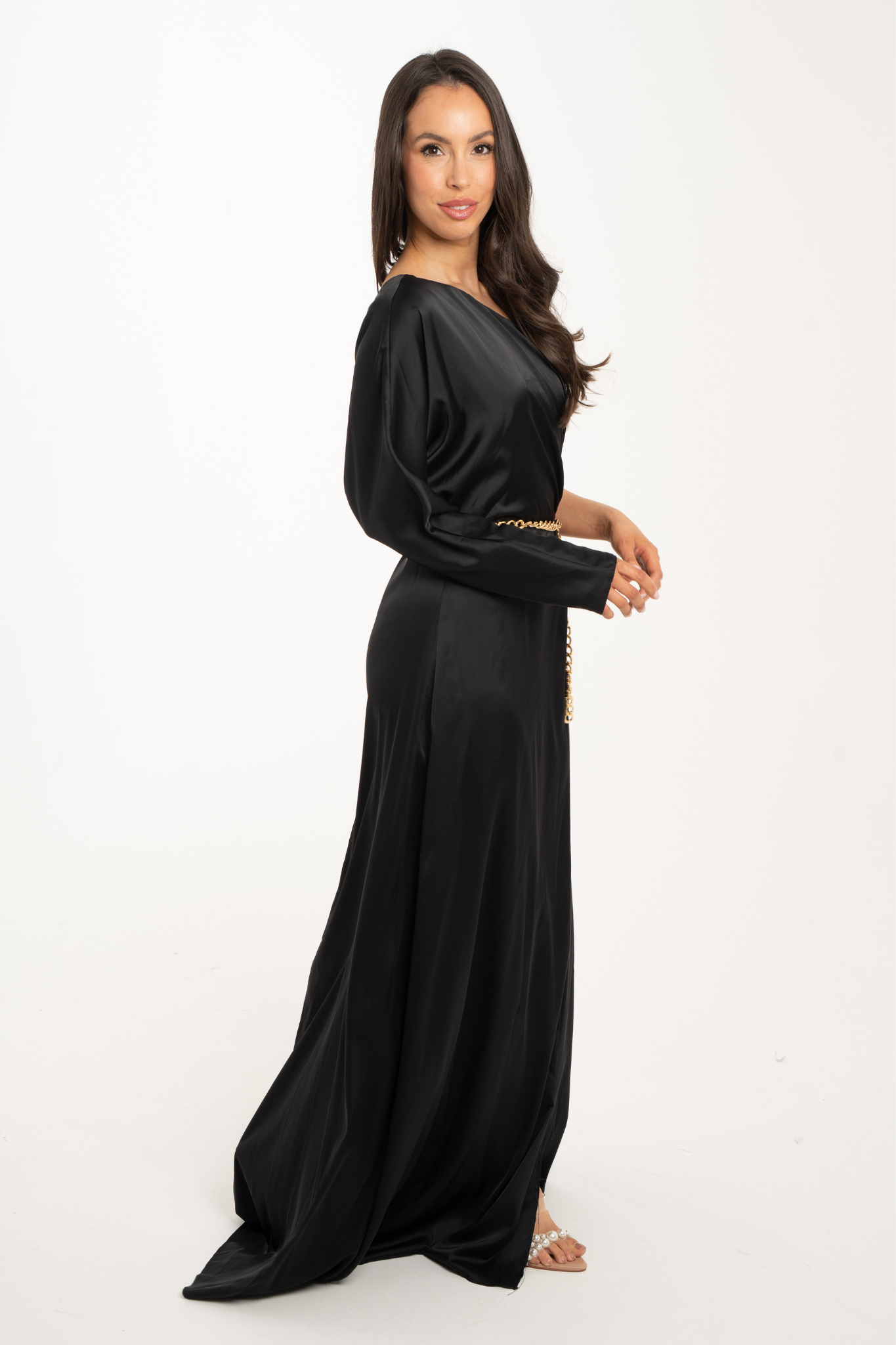 Jade One Shoulder Dress In Black