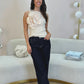 Love Laura Turn Up Jeans In Dark Wash