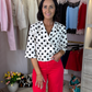 Iris Polka Dot Jacket In Cream