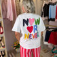 Megan Slogan T-Shirt In White