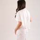 Kayla Lace Overlay Dress In Ivory