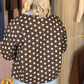 Daisy Blue Spotted Jacket In Chocolate