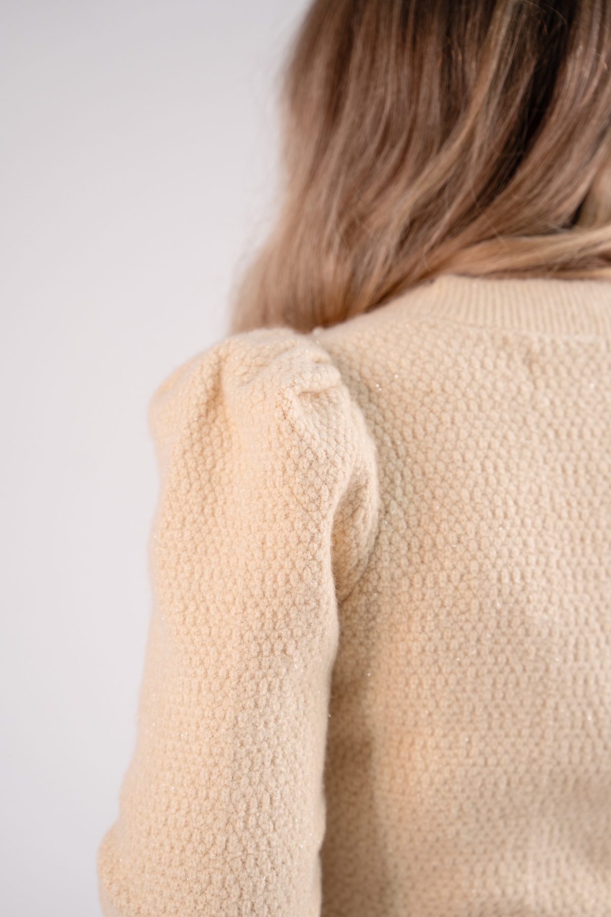 Love Laura Pearl Cardigan In Beige