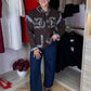 Kendra Fringed Jacket In Chocolate