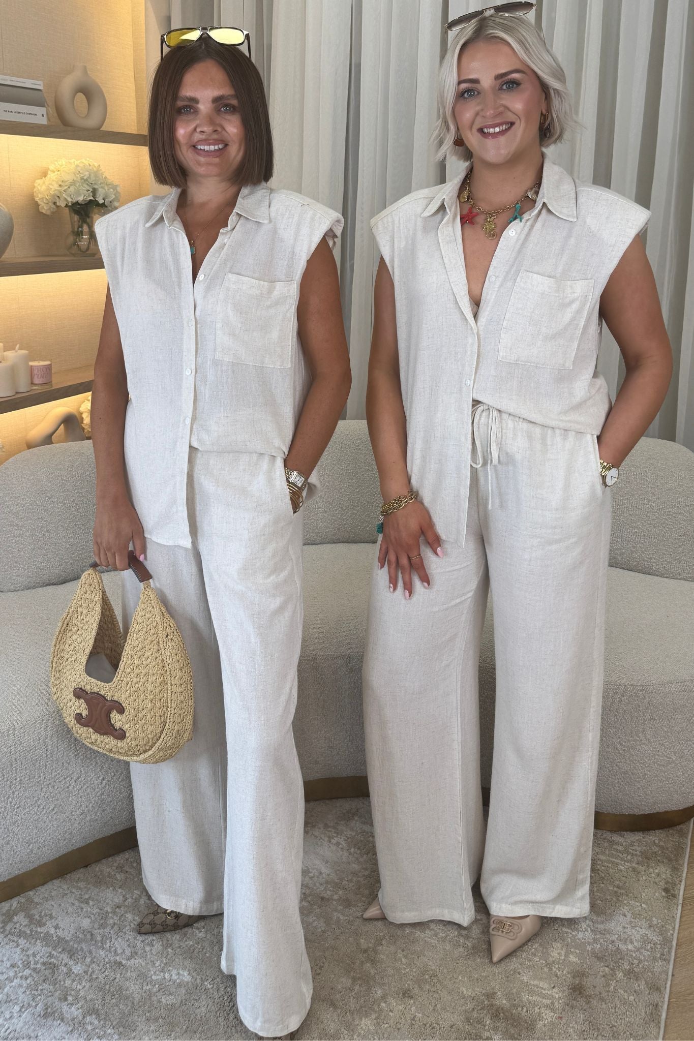 Millie Sleeveless Shirt In Neutral