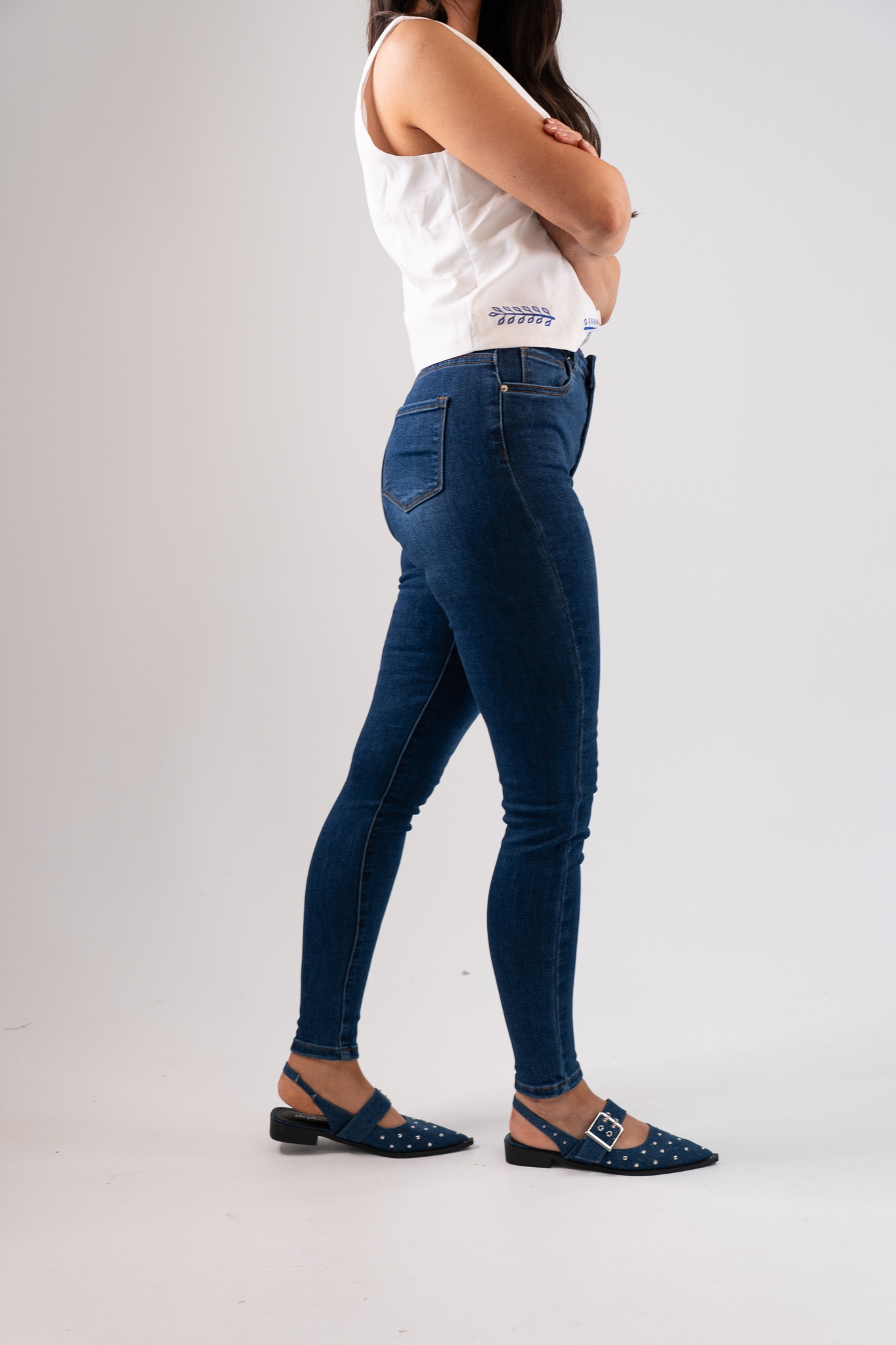 Freya Skinny Jeans In Dark Wash