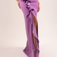 Kayla One Shoulder Ruffle Dress In Lavender