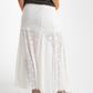 Millie Embroidered Maxi Skirt In White