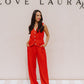 Love Laura Forever Trouser In Red
