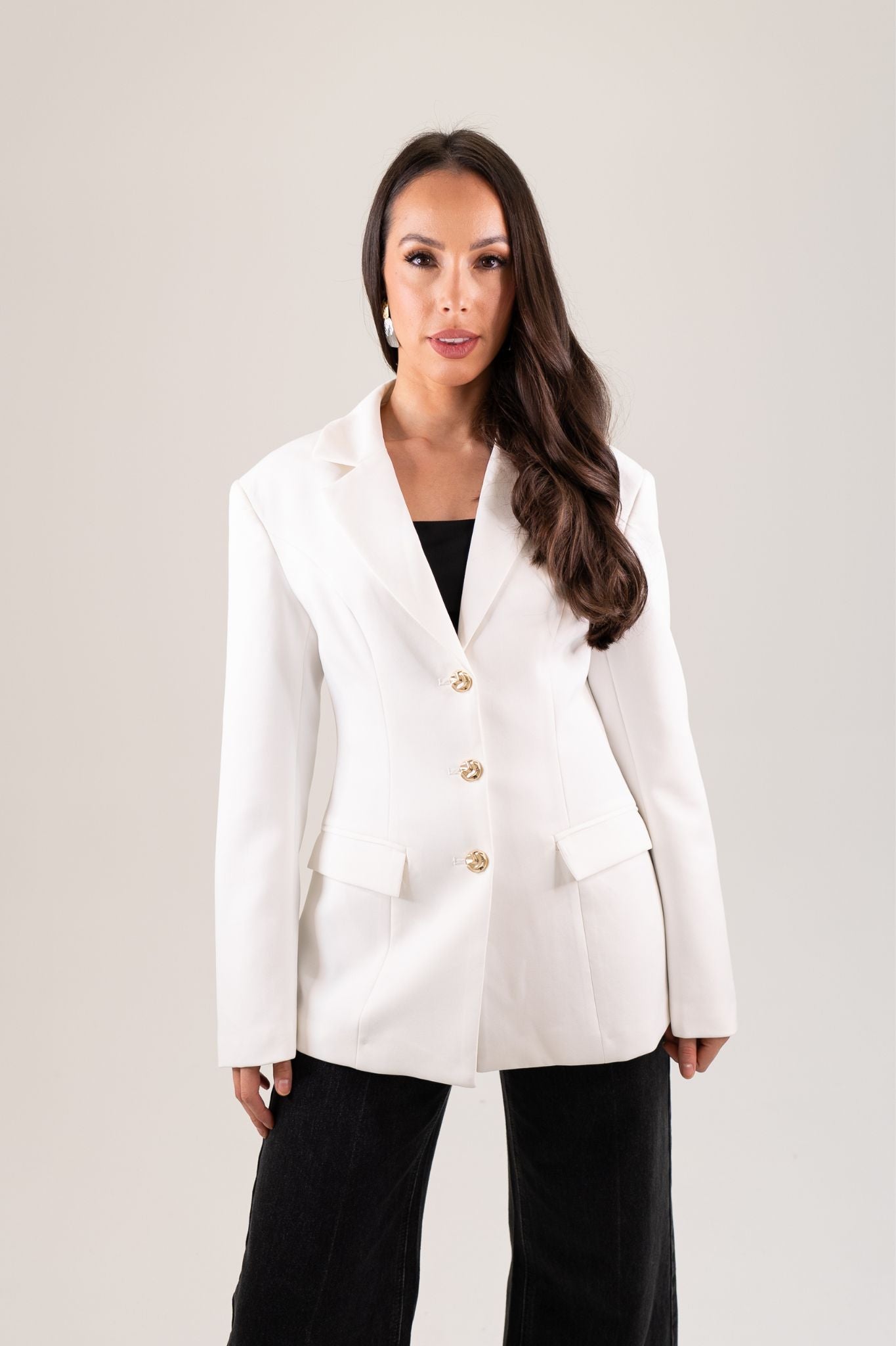 Kate Blazer In White