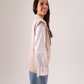 Leah Contrast Sleeve Blazer In Neutral
