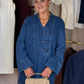 Cora Denim Shift Dress In Mid Wash