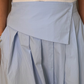 Willow Asymmetric Waist Maxi Skirt In Blue