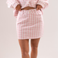 Daisy Gingham Skirt In Pink