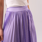 Leah Pleated Maxi Skirt In Lilac