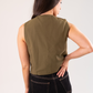 Lily Waistcoat In Khaki