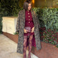 Love Laura Knit Skirt In Burgundy