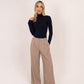 Willow Wide Leg Trousers In Taupe