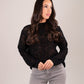 Holly Lace Effect Jumper In Black