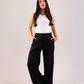 Willow Wide Leg Trousers In Black
